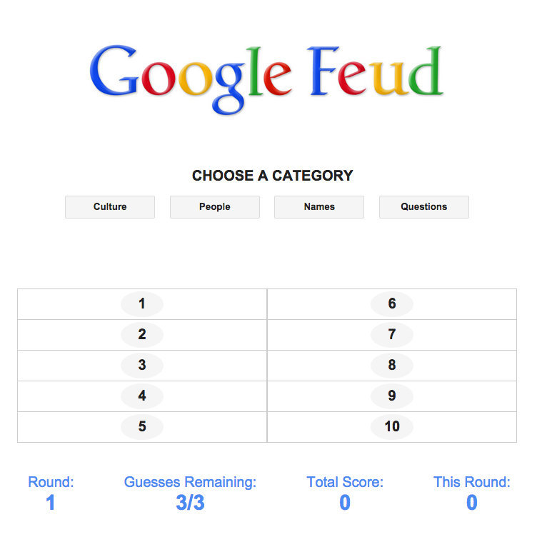 Google Feud — games to play on chromebook
